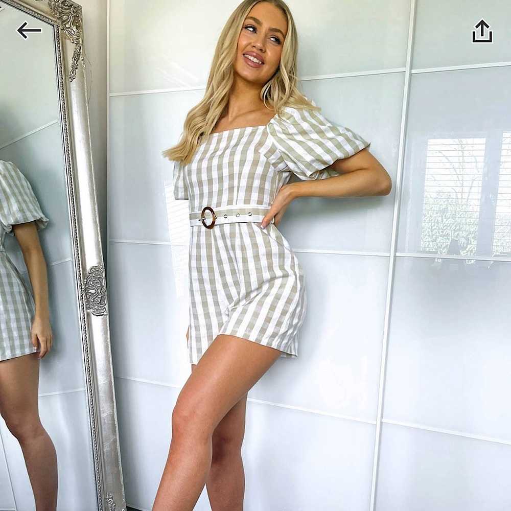 Missguided milkmaid romper NWT